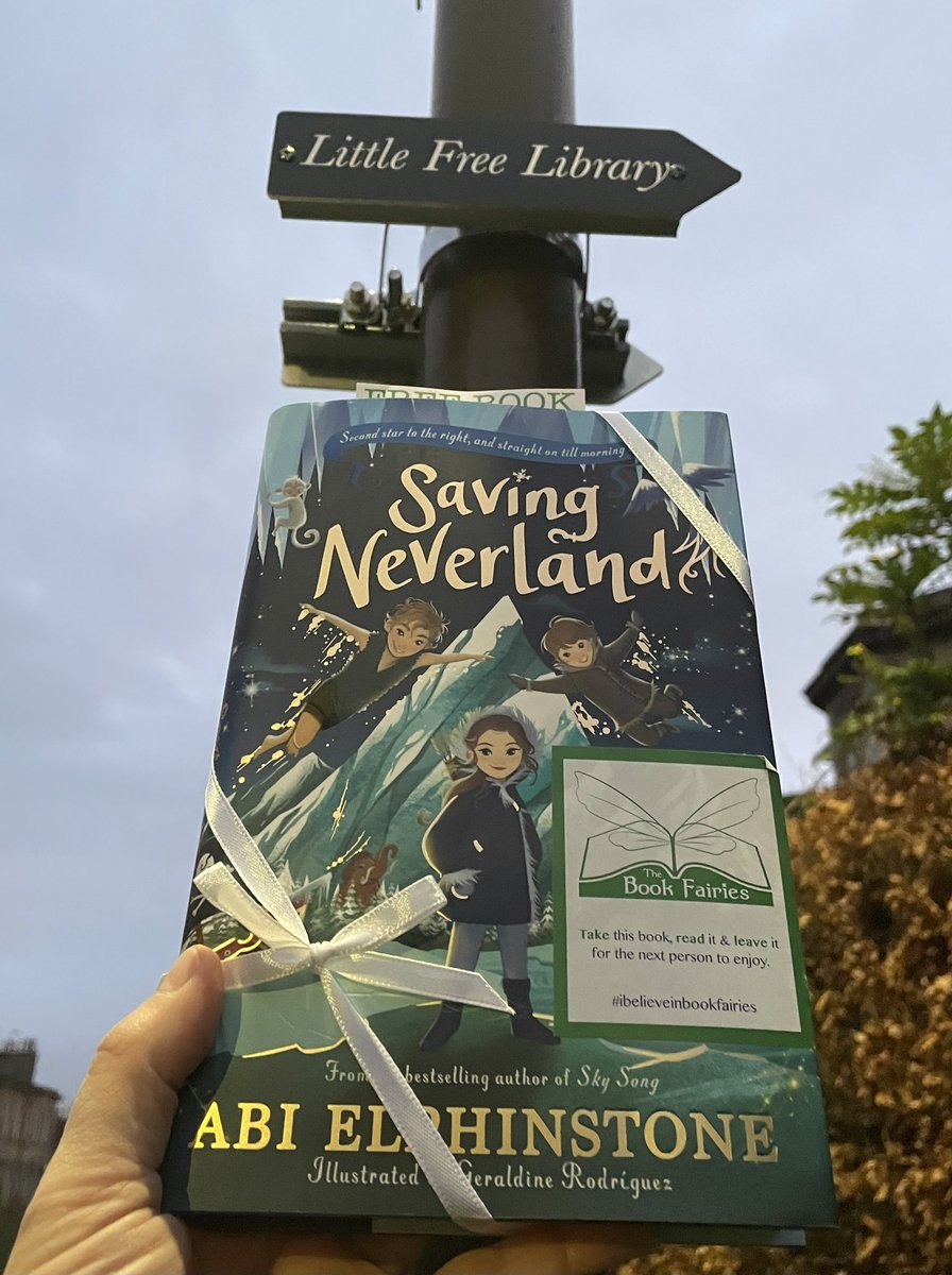 Jennife09761350's tweet photo. “Fairies, like magic, thrive on belief. It makes them stronger”
The Book Fairies are celebrating the release of a new adventure for children today! #AbiElphinstone’s latest book is #SavingNeverland… do you believe enough to spot one today in #Edinburgh?
#ibelieveinbookfairies https://t.co/COepSluMkV