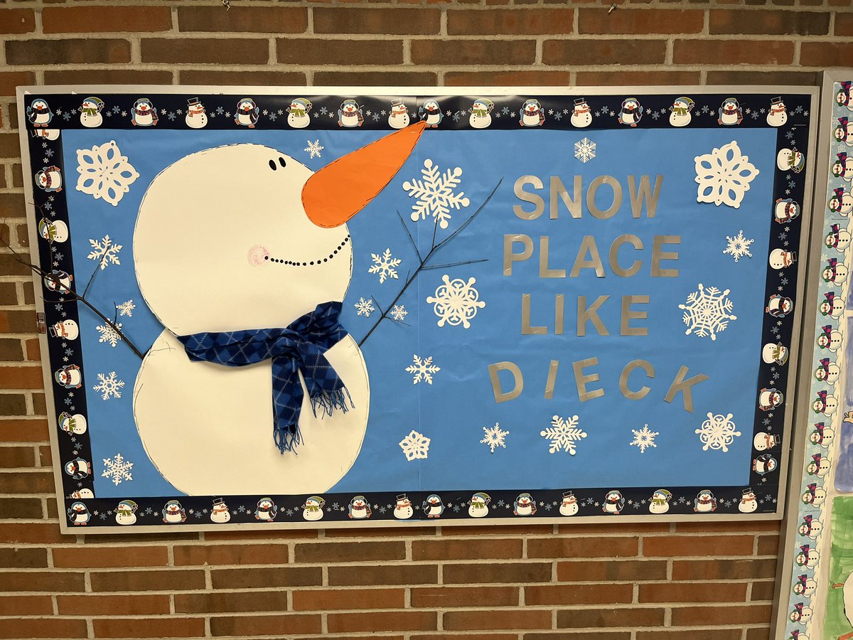 stephanieljacob's tweet photo. Snow place like Dieck! @DieckSCCS @swartz_creek https://t.co/d318KuZv5L