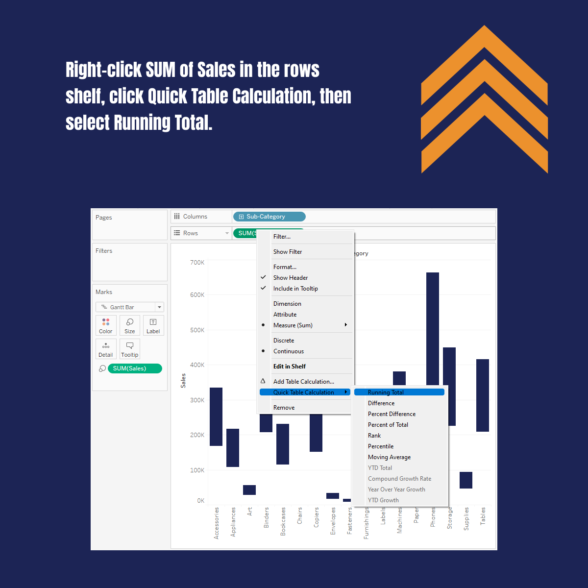 thedataveteran's tweet photo. Hey #datafam! Time for another #WeeklyTableauTip. This week I want to kick off a small series on waterfall charts. This tip is how to build a waterfall in #Tableau. I'll be covering more tips on this topic in the weeks to come. Look for more tips each week.
#WeeklyTableauTips https://t.co/nRTYJWV2L5