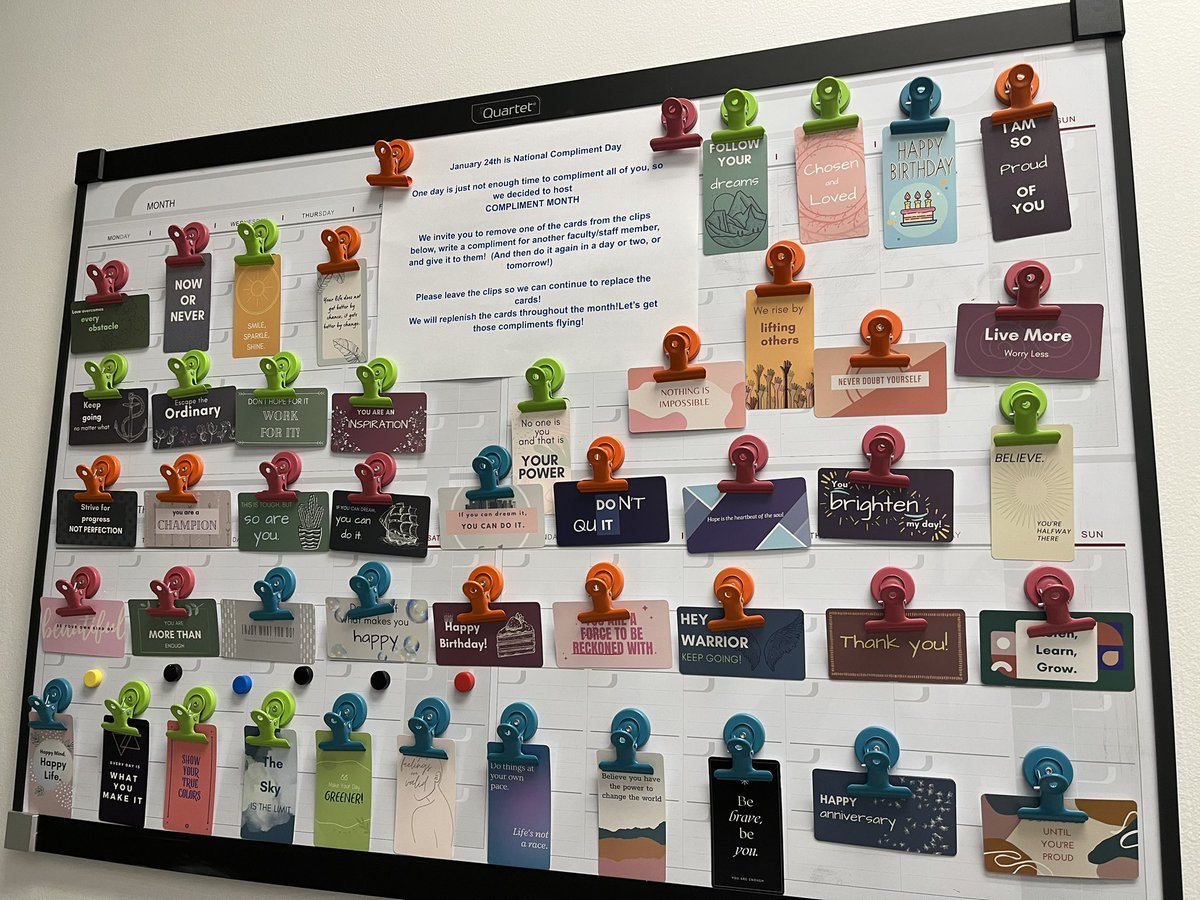 GraceMillerES1's tweet photo. National Compliment Day-January 24,2023 -one Day is not enough- GMES is hosting a Miller Compliment Month! https://t.co/yYEkIWZvIf
