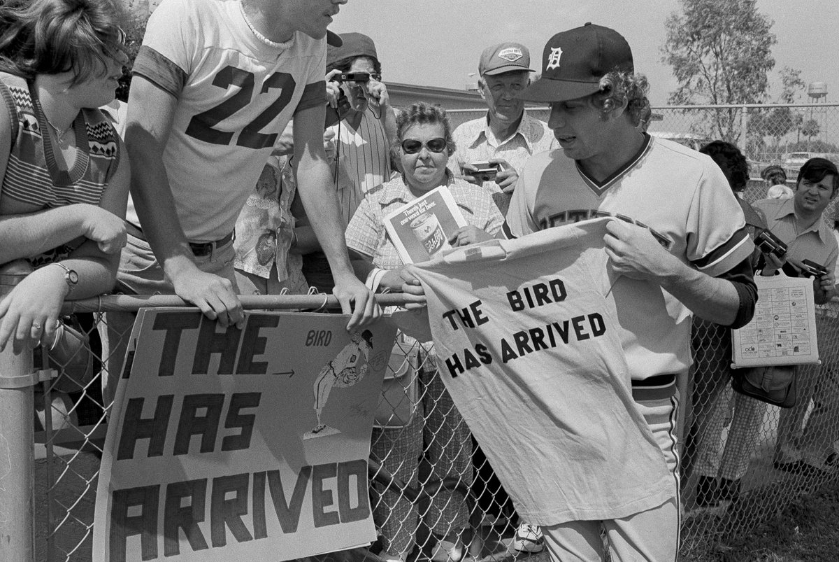 tigers's tweet photo. #NationalBirdDay is for Mark Fidrych. https://t.co/YWrErTYRgU