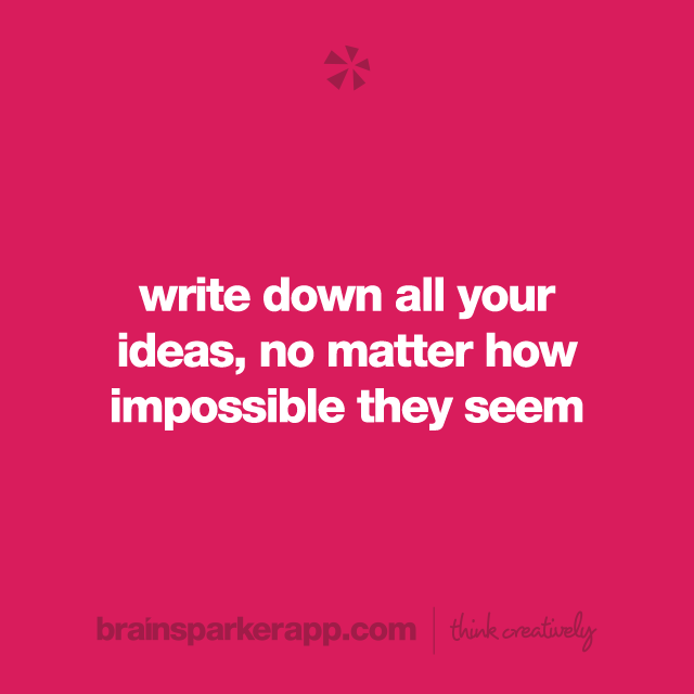 brainsparkerapp's tweet photo. Write down all your ideas, no matter how impossible they seem. ๐ You never know when their time will come! โจ
#ignitingcreativity #creativethinking #creative2023 https://t.co/13jTxkIPRl