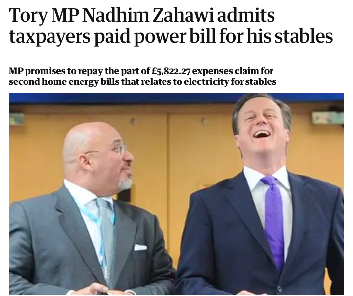 @nadhimzahawi Can't wait until you lot are gone. The worst, most corrupt government in UK history.