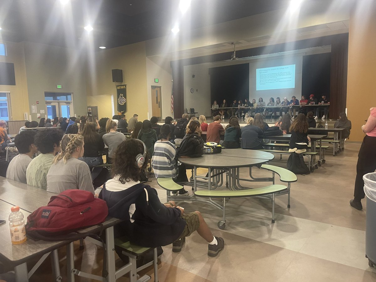 Our amazing Alumni hosted a great College Q &amp;A session today for our students! Thank you <a href="/cassieadley/">Cassie Adley</a> for organizing this event!