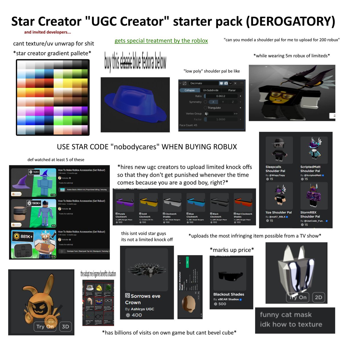 Peak” UGC on X: UGC creator ItsK8yy uploaded 3 1:1 copies of