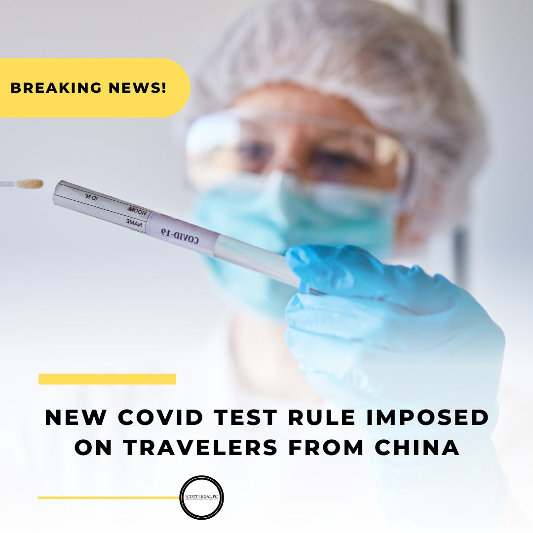 BREAKING NEWS!

New COVID Test Rule Imposed on Travelers from China

Read more here:
legalservicesincorporated.com/news/new-covid…

#covidnews #covidchina #immigrationnews #immigrationblog #testingrequirements #covid19 #covidvaccine #covidtestrules #immigrationfirm #immigrationattorney
