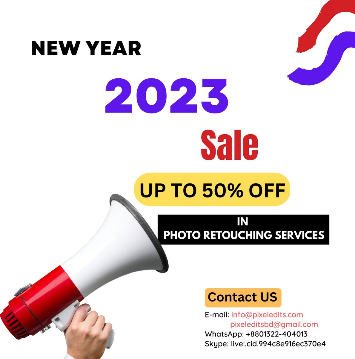 PixelEdits1's tweet image. #newyear2023 #newsale #newclients #newthings #newplans #increasesales #photoediting #photoretouching #photoretouchingservice #postproduction #socialmediapost #socialadvertising #addesign #photoshopexpert #business #quality #quality