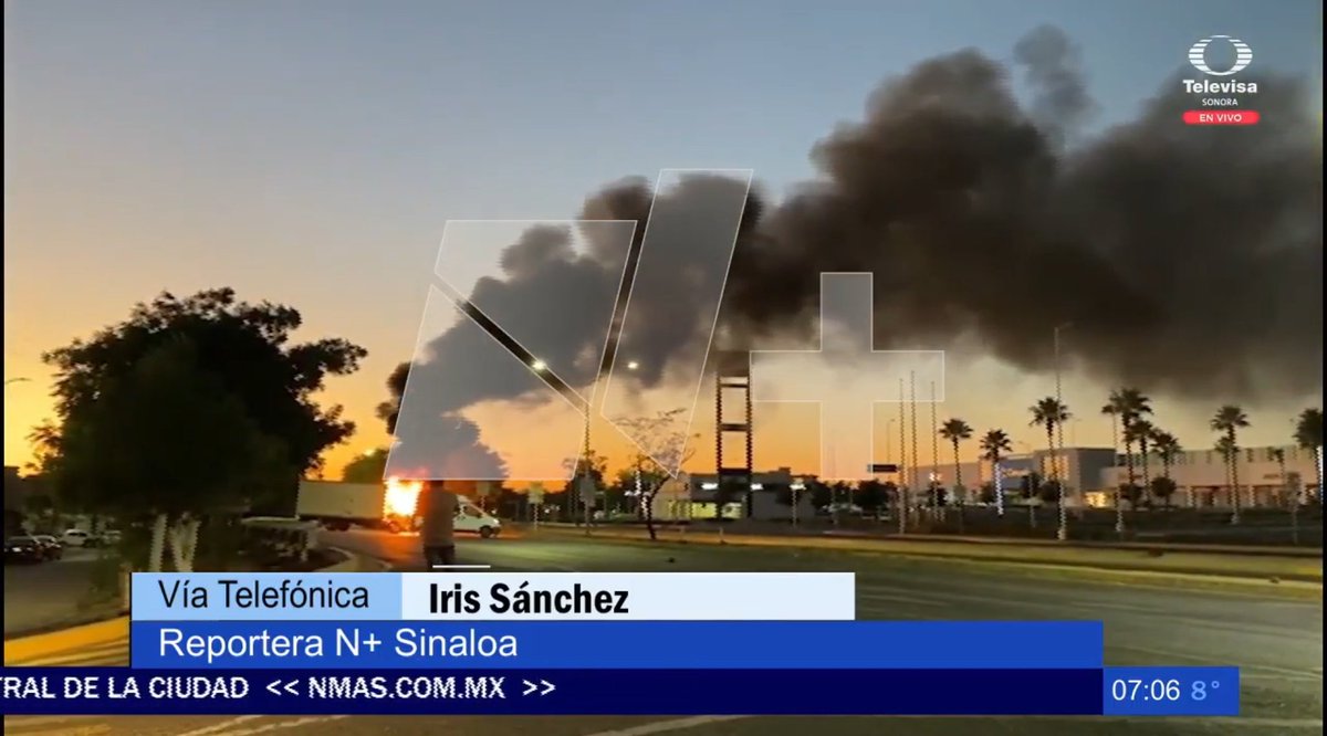 Al aire en #LasNoticias, <a href="/iris_sanchez29/">Iris Sánchez Medina</a> de <a href="/nmassinaloa/">N+ Sinaloa</a> nos informa en vivo sobre la mañana violenta que se registra en #Culiacán. Han suspendido actividades académicas. El secretario de seguridad de #Sinaloa ha pedido a los ciudadanos no salir de sus casas.