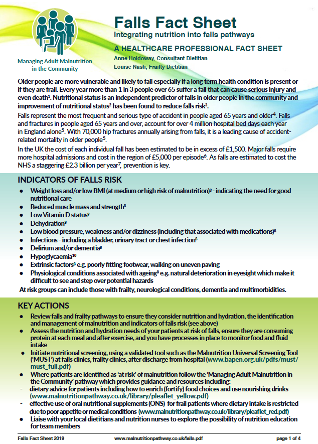 MNpathway's tweet photo. Here is our resource of the month
Falls are the No.1 reason older people are taken to A&amp;E. Nutritional status is an independent predictor of falls in older people in the community, nutritional status improvement has been found to reduce falls risk https://t.co/MxnCQppNwR https://t.co/H4FcDJl5YZ