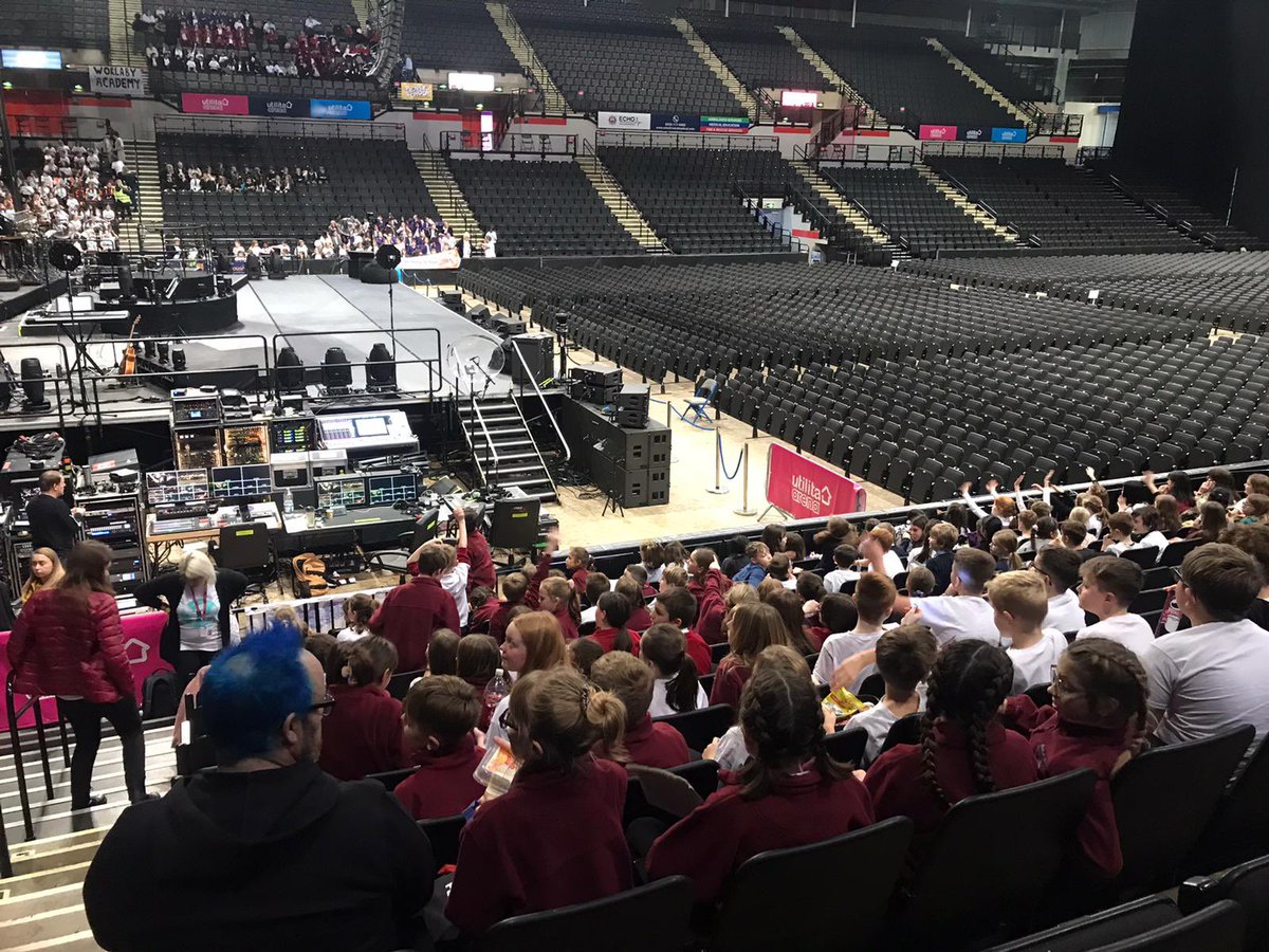 BostonWestAcad's tweet photo. The children have arrived at Young Voices and have amazing seats! @YVconcerts https://t.co/llKSFHKy8U