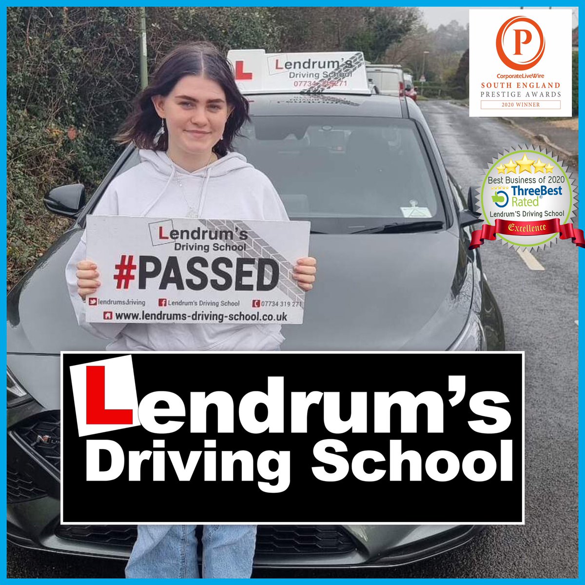 Congratulations to Ada for #passing her #drivingtest 1st time at #LeeontheSolent with #drivinginstructor Dave Collis