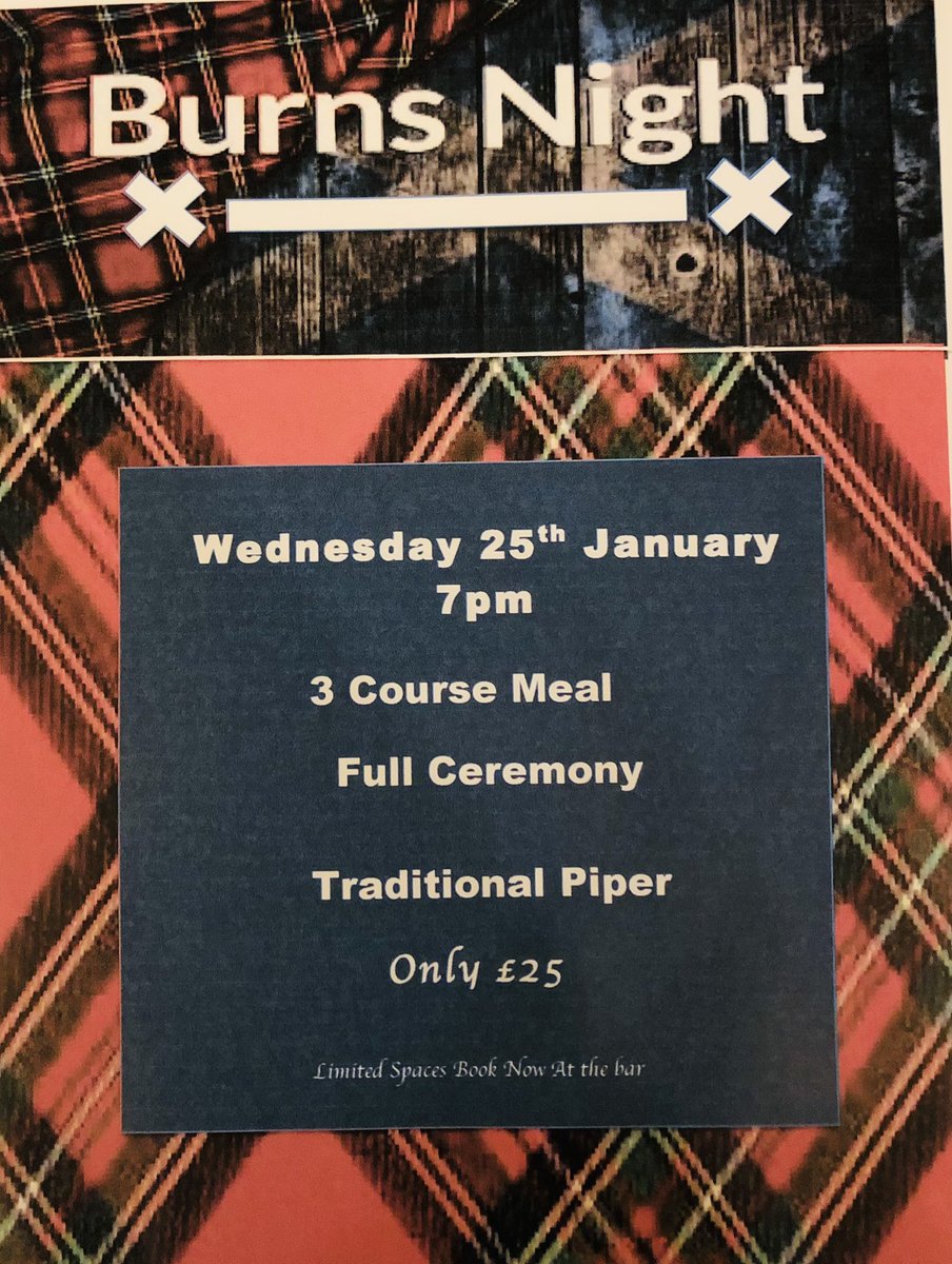 thabbeyinn's tweet photo. Burns Night Celebrations Wednesday 25th January. Pre booked event. Limited spaces available. To book call 01132581248
#burnsnight #haggis #whisky #bagpipes #piper #abbeyinnleeds Abbey Inn @thabbeyinn https://t.co/RIrZ0arXfz