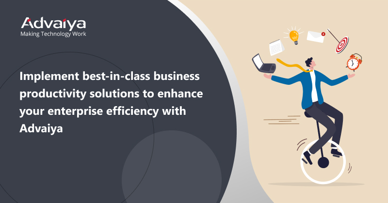 Advaiyasolns's tweet photo. Enhance your business efficiency with Advaiya's work management and business productivity solutions - https://t.co/MrrHc5toSQ
#business #software #technology #productivity #businessproductivity #remoteworkforcemanagement #dynamics365 #iot #tech #Microsoft365 #startup #innovation https://t.co/7UcG9kmzG9