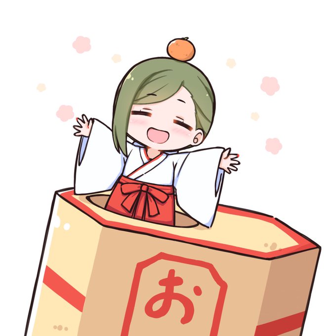 「kagami mochi mandarin orange」 illustration images(Latest)｜2pages