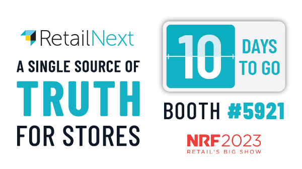 RetailNext's tweet photo. 10 more days to GO⏰
#NRF2023 is just around the corner!
🗣️Let us meet you.
We'd love to meet you in person at #NRF2023 at booth #5921.
⚡𝗕𝗼𝗼𝗸 𝘆𝗼𝘂𝗿 𝗰𝗼𝗳𝗳𝗲𝗲 𝗯𝗿𝗲𝗮𝗸 𝘄𝗶𝘁𝗵 𝘂𝘀 𝘁𝗼𝗱𝗮𝘆!
🔗 https://t.co/3CTlPxnoVA
#AllinOne #LetsCONNECT #RetailAnalysis https://t.co/d5FgjIncQx