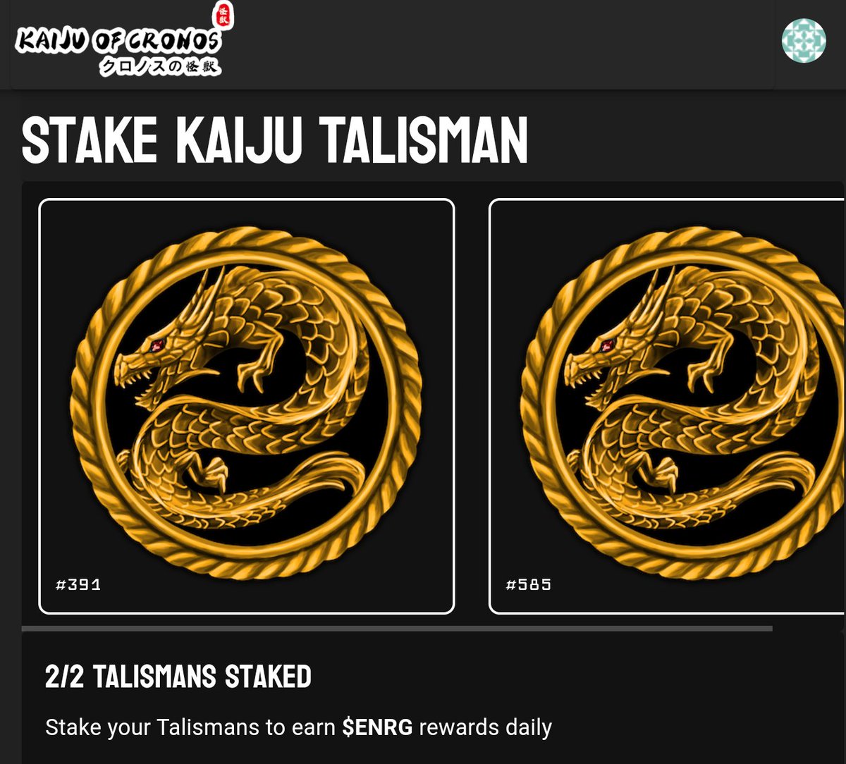 SolitudeSj's tweet image. Good things come in pairs. 
@KAIJU_OF_CRONOS talisman, secure 2 #Madzilla before the mint. 

Read the perks in discord. 

DYOR, Kaiju of Cronos Gitbook
docs.kaijuofcronos.com

#Kaiju #CRO #CronosChain