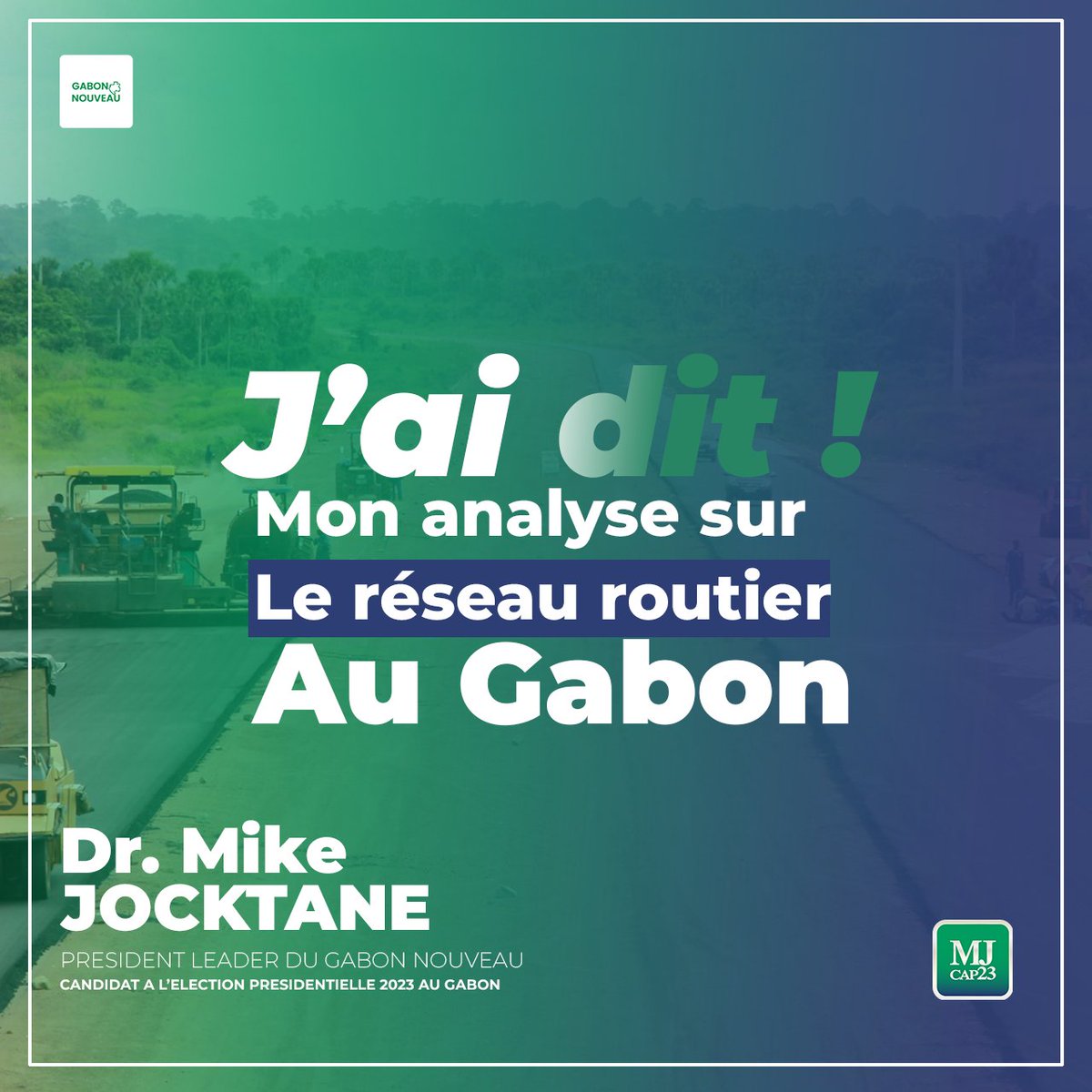 mikejocktane's tweet photo. 🔴[J'AI DIT !]

Pour relier le Gabon de bout en bout, il nous faut construire 10 000 Km de route, nous n'en sommes qu'à 20% de notre besoin. Suivez mon analyse et mes propositions sur l'état du réseau routier au Gabon.
➡️https://t.co/YrhEsURByH 

#JAIDIT #gabon #routes https://t.co/U9hIyuvjTf