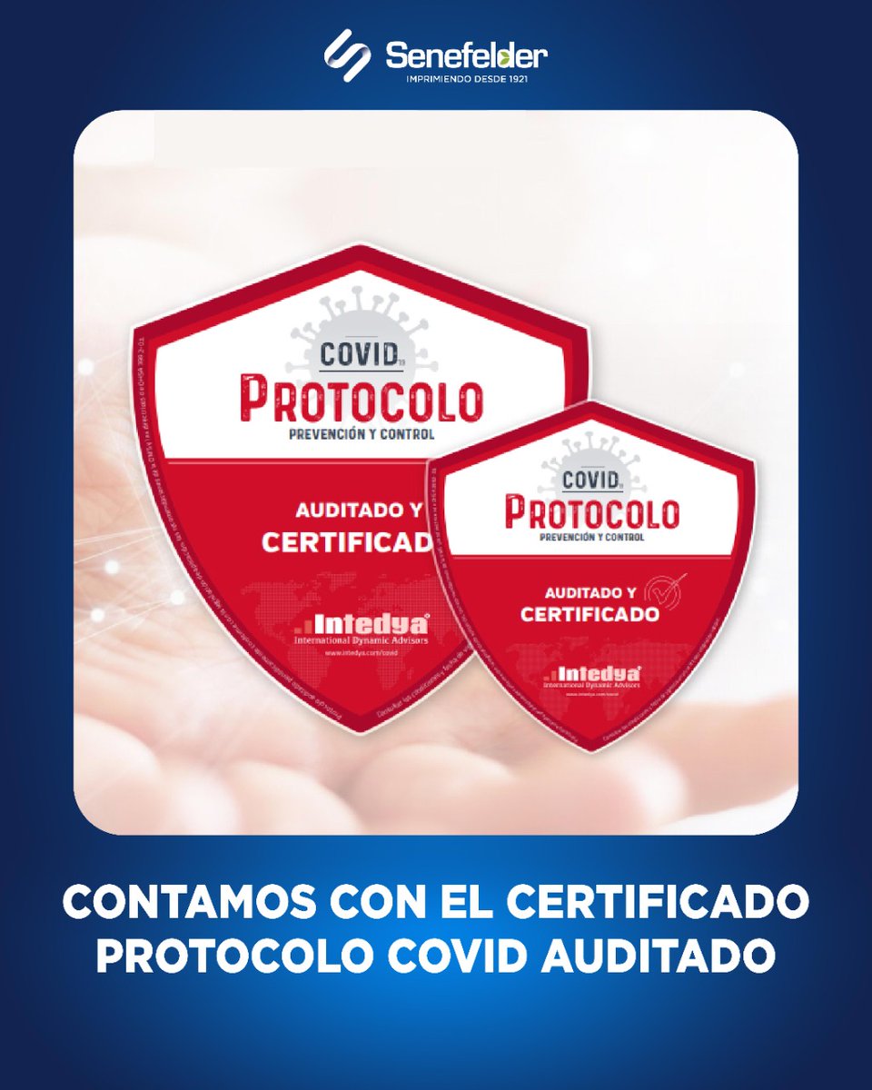 La salud es Primero ¡Sin excusas! Brindamos mascarillas desechables para proteger lo más importante, nuestra familia  
Contamos con CERTIFICADO INTEDYA- PROTOCOLO COVID máxima garantía en el cumplimiento de estándares nacionales e internacionales en la lucha contra el #COVID19