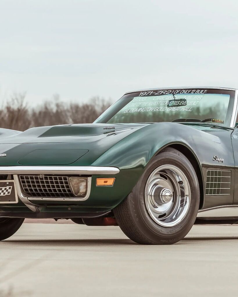 From the 2022 @mecum_auctions Indy Auction - 1971 <a href="/chevrolet/">Chevrolet</a> Corvette ZR2 Convertible. 1 of 12 ZR2 packages and only 2 were made into convertibles! One of the rarest big-block Corvettes, and on top of that, this is unrestored, all-original, with only 8,7… instagr.am/p/CnC6MJ-p3Gc/