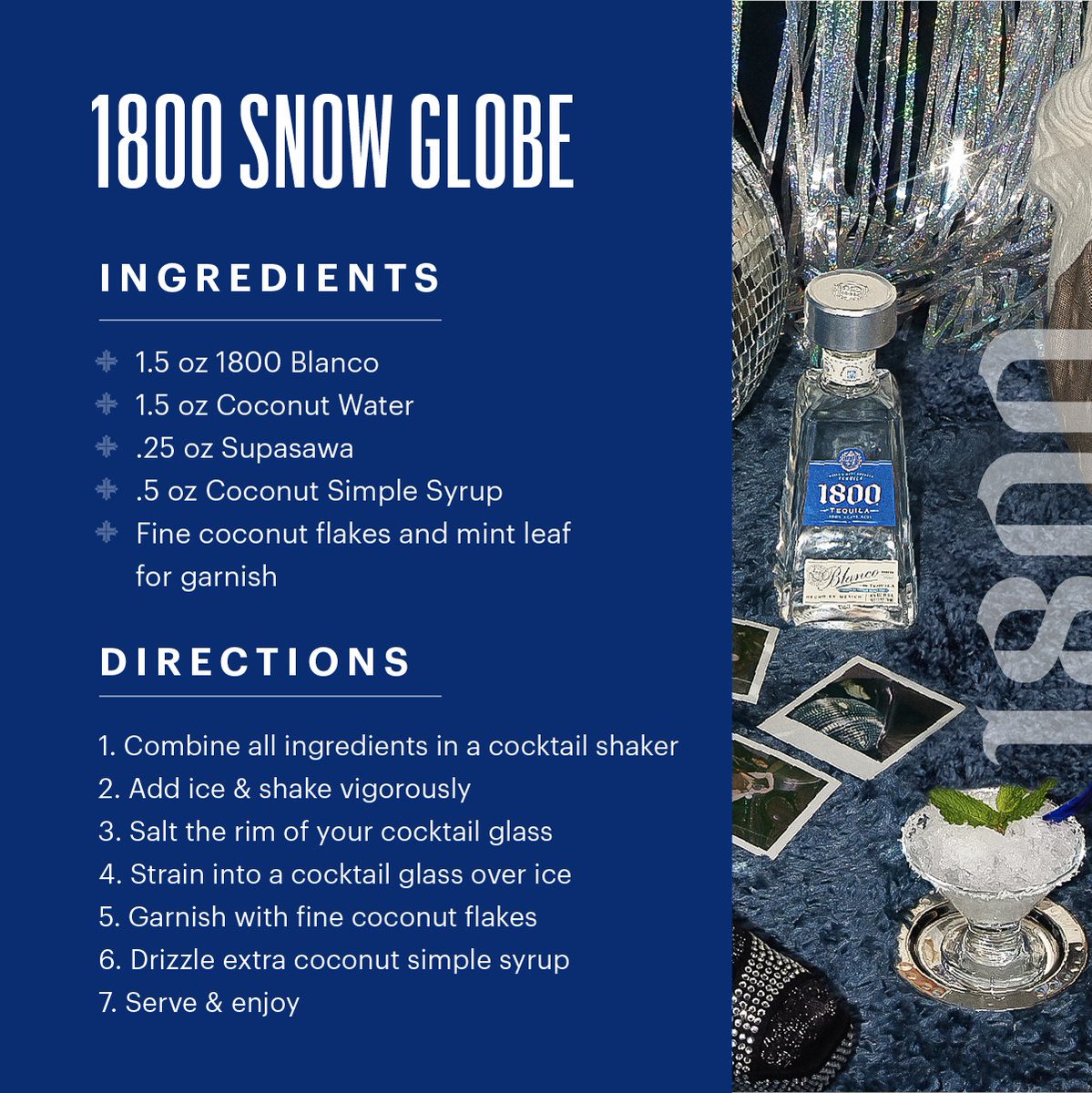 1800 Snowglobe 🍧 tastes better when you’re snowed in ⛄