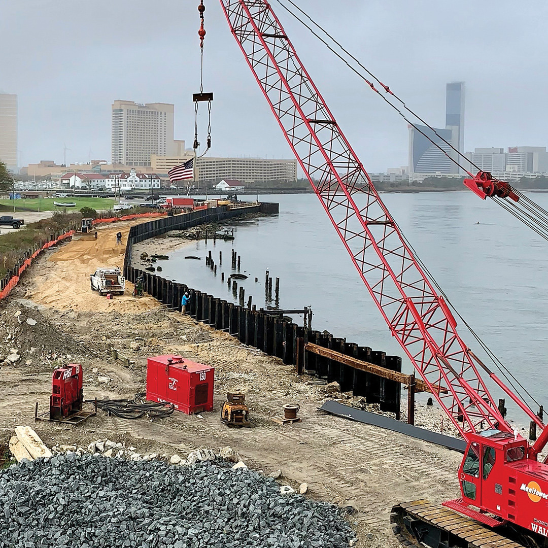 buckmag's tweet photo. Gardiner’s Back Bay Basin built a seawall using @NucorSkyline’s NZ 28 to help protect the surrounding area from storm surge in tropical storms. Learn more: https://t.co/jDjy22zMmg
#Pilebuck #EandCmedia #nucorskyline #Pipepiles #sheetpiles https://t.co/m3PO77qLeg