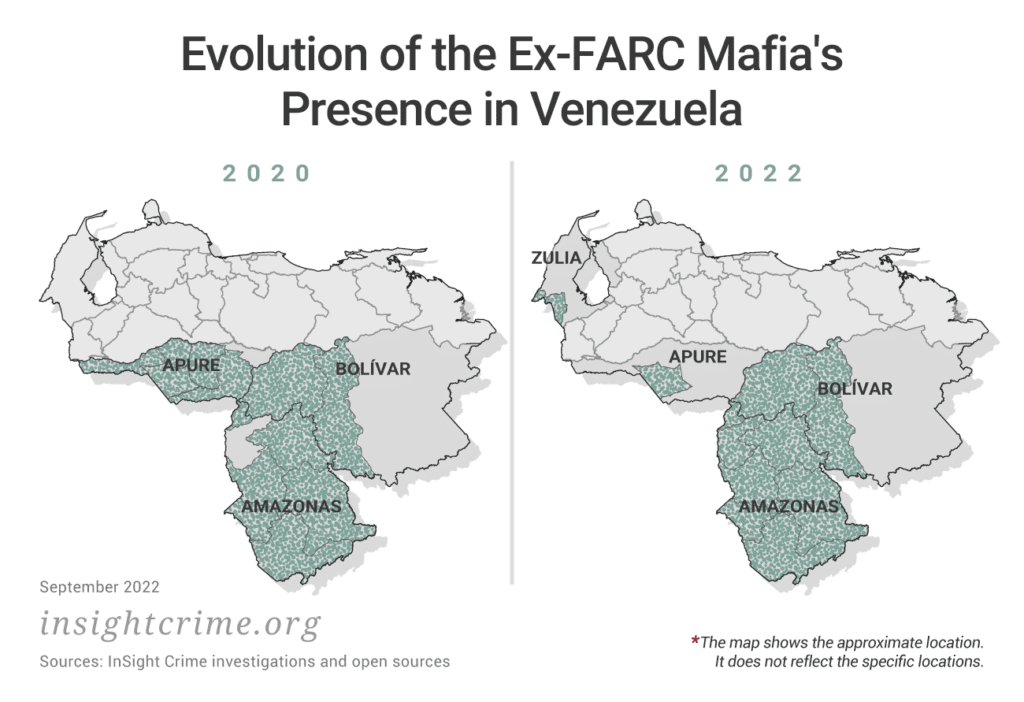 InSightCrime's tweet photo. #InSightFiles2022 | In the last two years, the two most powerful ex-FARC Mafia factions have suffered devastating losses in Venezuela. But in Amazonas and Bolívar, the Acacio Medina Front is going strong. https://t.co/vTKkeRPKeM https://t.co/8Vabk60mU4