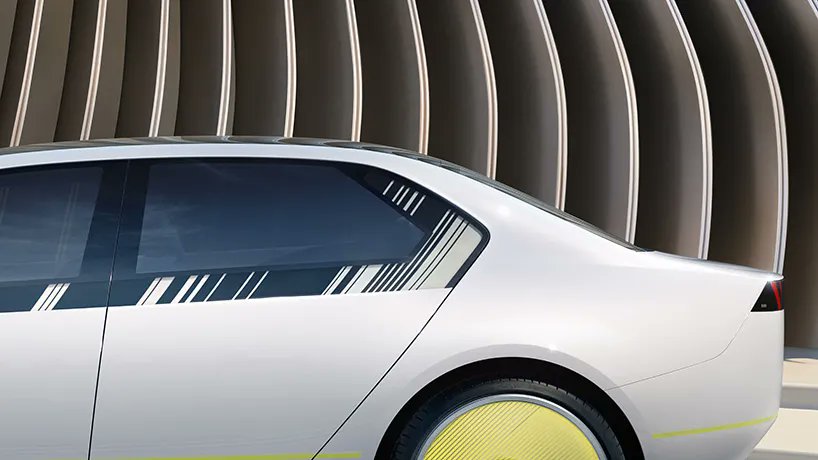 designboom's tweet photo. debuting in full-color at CES 2023, the @BMW i vision dee concept electric car can change tone in seconds using E Ink technology https://t.co/TD13MqA9mr https://t.co/aHxVOw4adk
