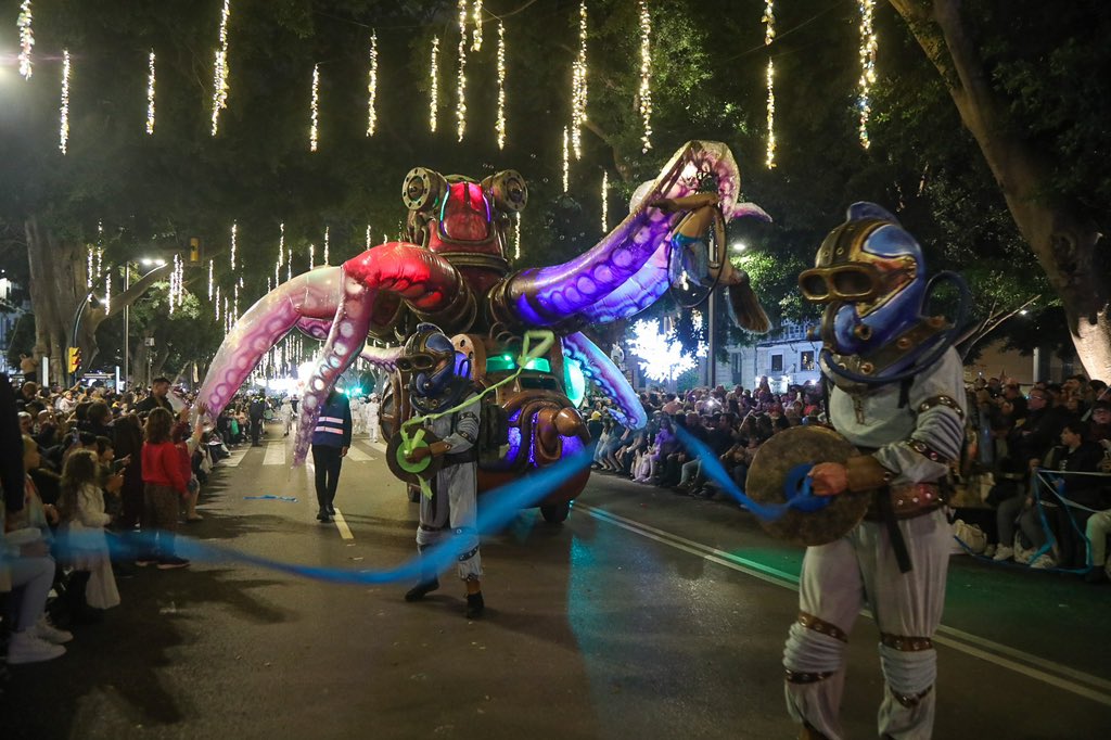 malaga's tweet image. 📸Imágenes de la Cabalgata de Málaga 2023 por la Alameda Principal