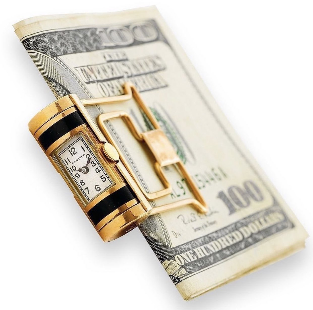 Sold at Auction: A CARTIER MONEY CLIP the rectangular body with ver