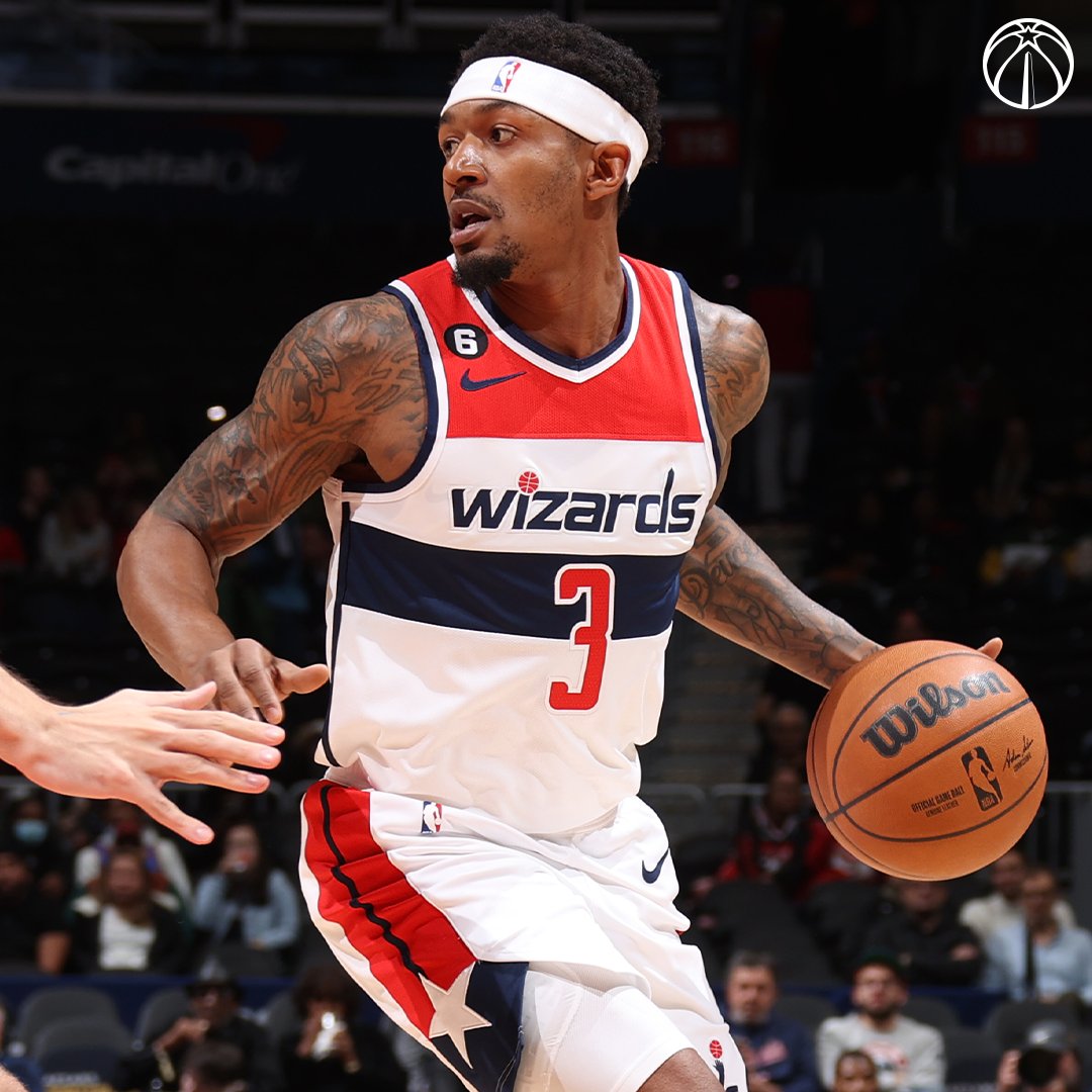 WashWizards's tweet photo. Bradley Beal was diagnosed with a low-grade left hamstring strain after undergoing an MRI.

Beal will be out for the team’s next three games and will be re-evaluated in one week.

📰: https://t.co/nmqIvOVwAB https://t.co/K2ZWlWZrcU
