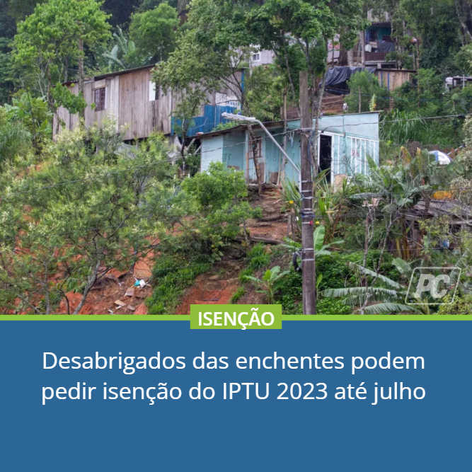 pdcSaoJose's tweet photo. Desabrigados das enchentes podem pedir isenção do IPTU 2023 até julho

https://t.co/q3Oyv7IvO1

#Noticias #PortaldaCidade #PortaldaCidadeSaoJose #NoticiasSaoJose #SaoJoseSC #SantaCatarina #Isenção #IPTU2023 https://t.co/cyoQZNQsWo