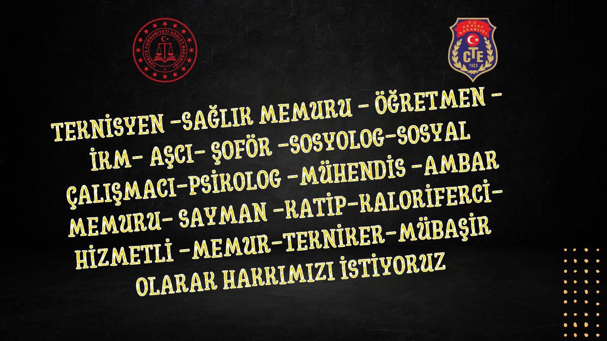 Emreazak10's tweet photo. Adalet Bakanlığı sivil memurlari 7.yargi paketine dahil edilmek ve eşit haklardan yararlanmak istiyor.
 #Sivilpersoneleadalet 
@bybekirbozdag 
 @dbdevletbahceli @RTErdogan @Avkthalilozturk @ctekurumsal
 @YavuzEnis @adalet_bakanlik  @NureddinNebati 
@CezaeviSendikas 
@TurkesGuney https://t.co/0n72KmN58K