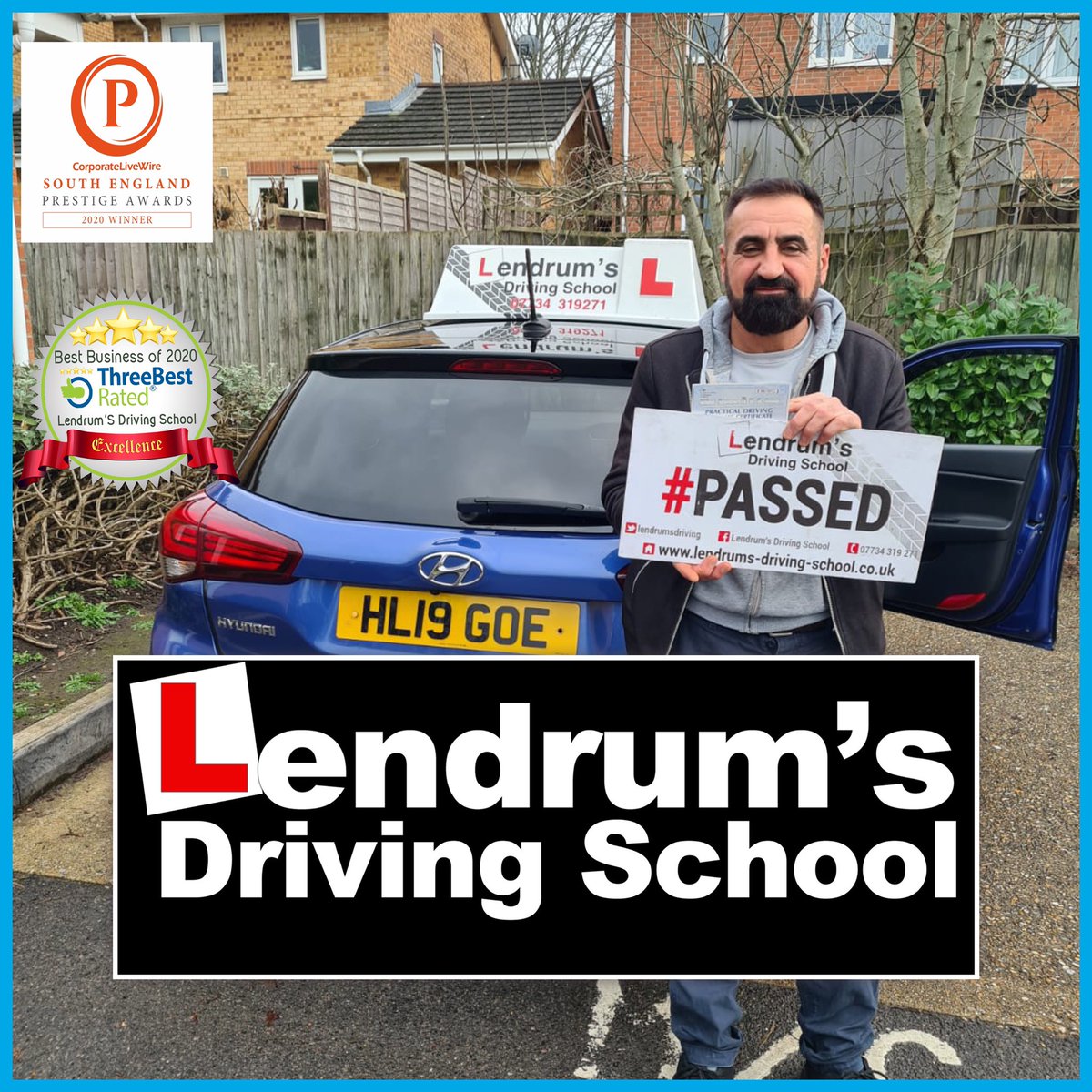 Congratulations to Musad for #passing his #drivingtest 1st time at #Southampton with #drivinginstructor Ara