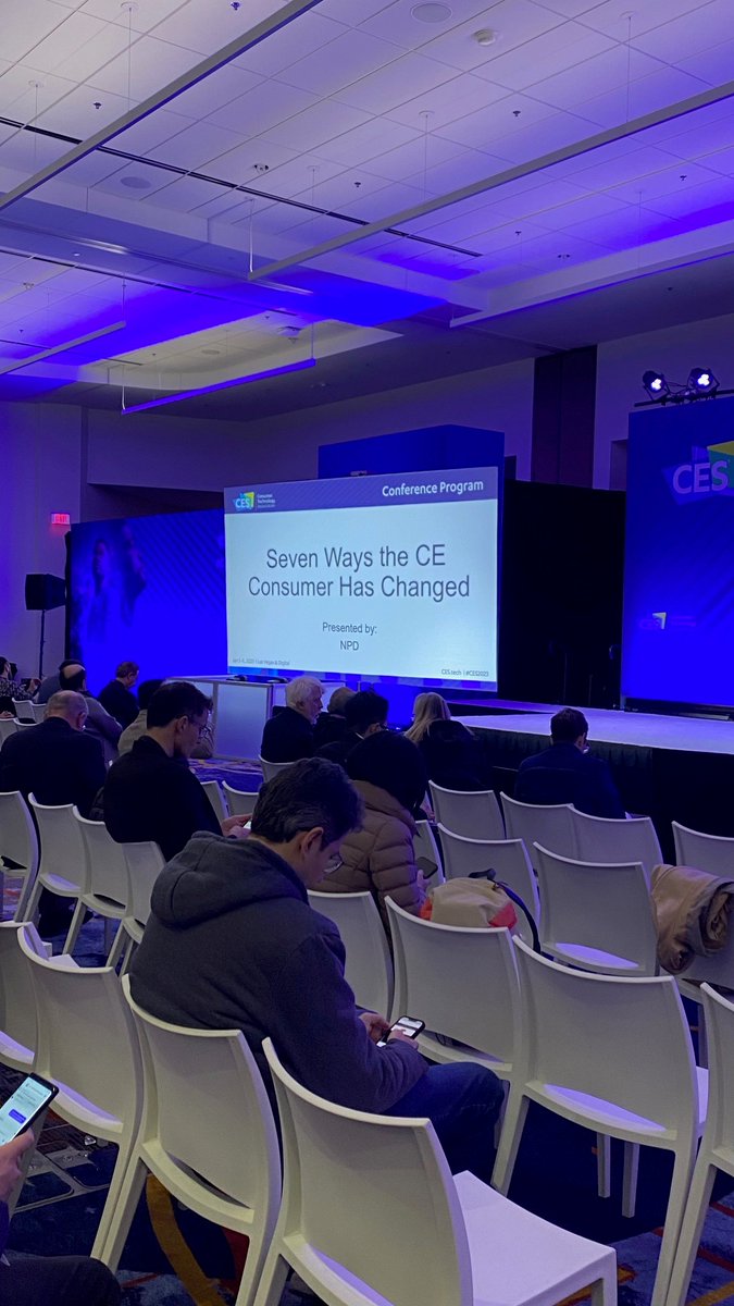 A few shots of <a href="/PGagnonTech/">Paul Gagnon</a> and <a href="/TechBarnold/">Ben Arnold</a> kicking off #CES2023 at the <a href="/CTATech/">Consumer Tech Association</a> Research Summit where they talked about today's consumer electronic consumer and shared some insights from our latest #FutureOfTech forecast.