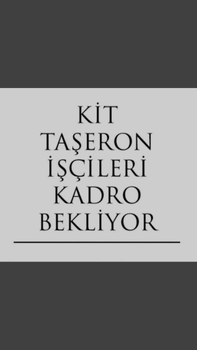 #KitTaseronlarKadroya
Artık zamanı geldi