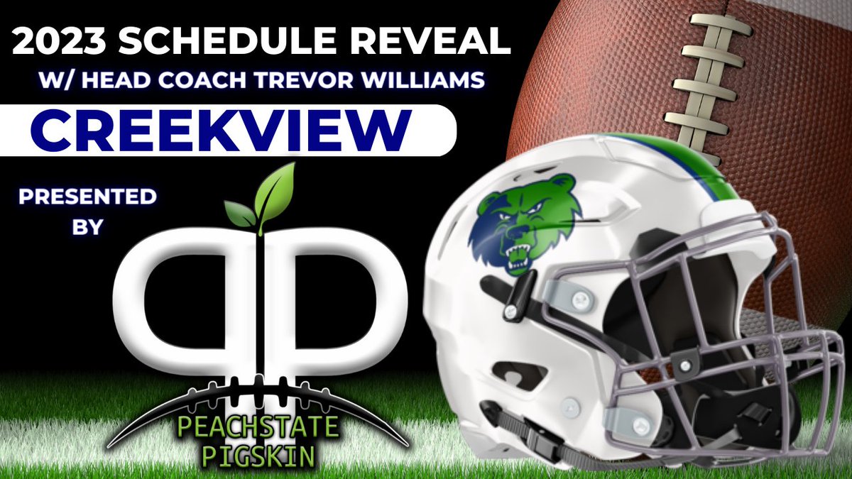 Sunday night @ 8:30 PM EST, Creekview Head Coach Trevor Williams goes LIVE with PeachState Pigskin for a 2023 Schedule Reveal special. Fantastic members of the Creekview football program &amp; community will be highlighted. TUNE IN!
LINK: youtube.com/watch?v=jcokvR…