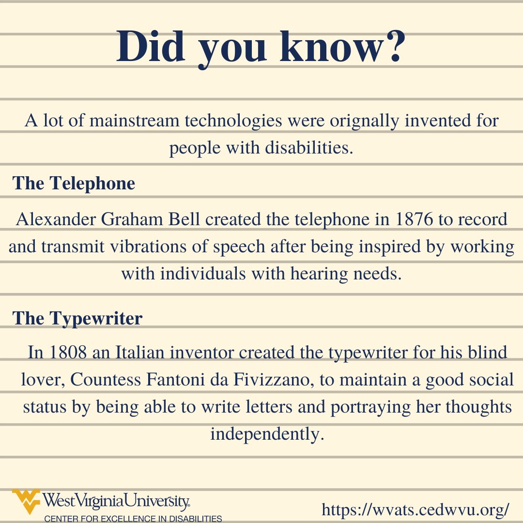 West Virginia Assistive Technology System (WVATS) tweet media