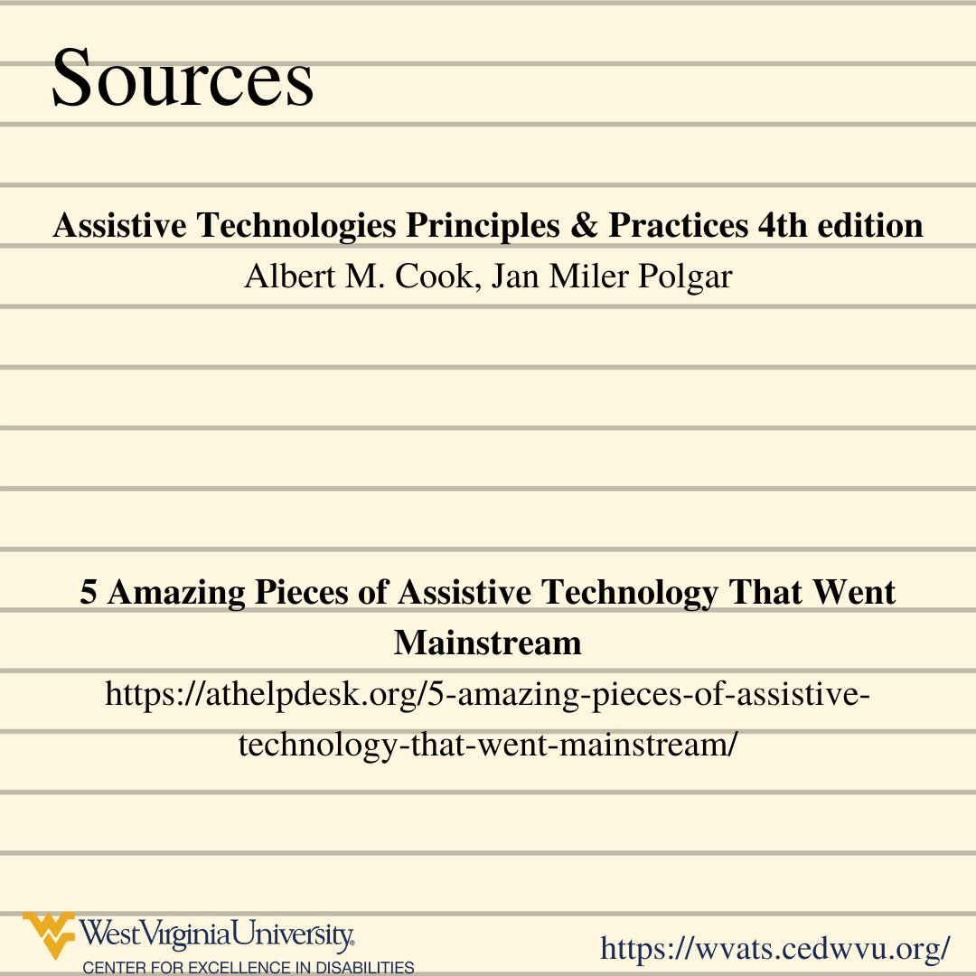West Virginia Assistive Technology System (WVATS) tweet media