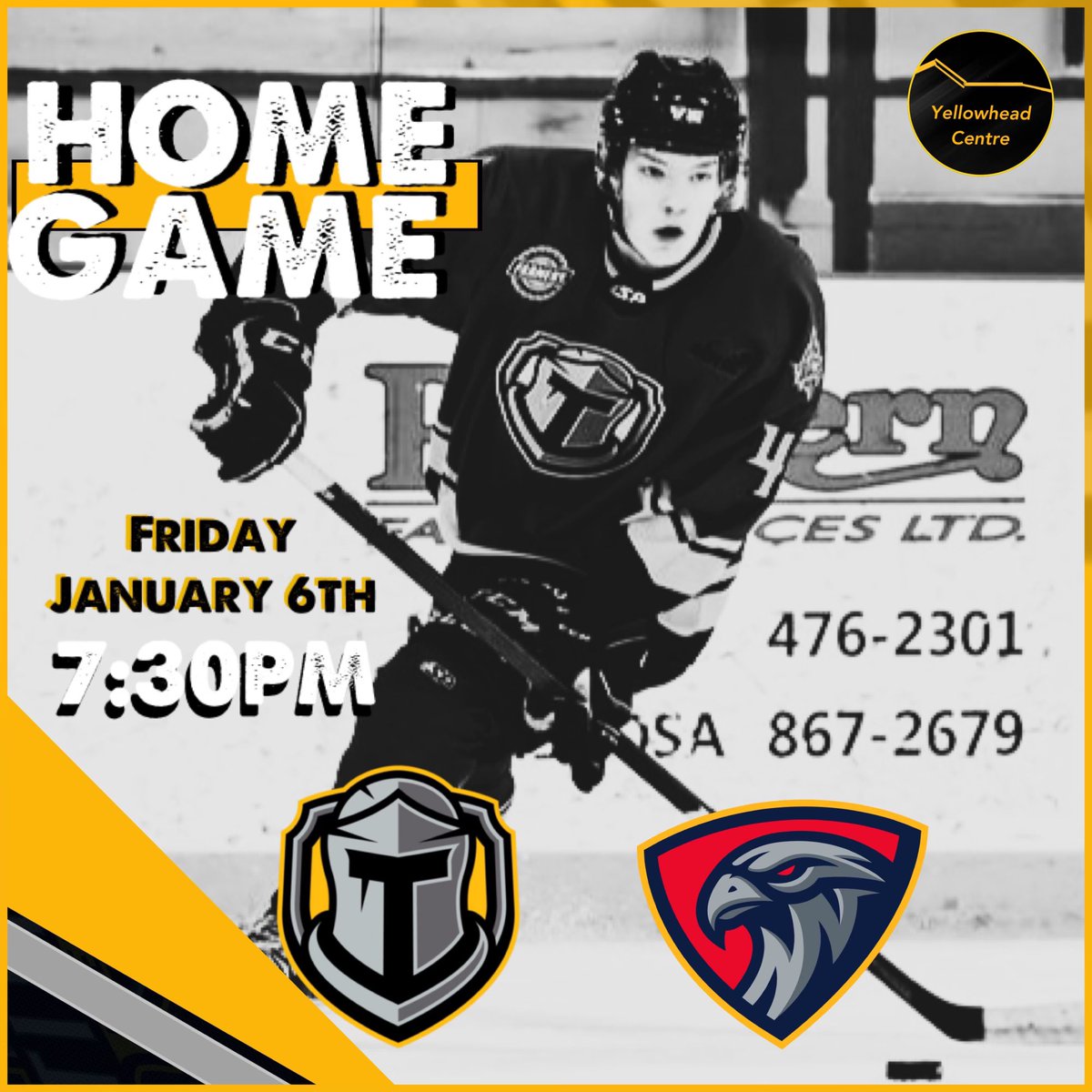 MJHLTitans's tweet photo. No plans for tomorrow night? 

The Titans return to action Friday vs the Niverville Nitehawks. 

Puck drop is 7:30 pm. 

Tickets are available online at https://t.co/KDWBHqbBkn

@showpassevents 

#LetGoTitans🛡️🗡️ https://t.co/X3g0dM0UmL