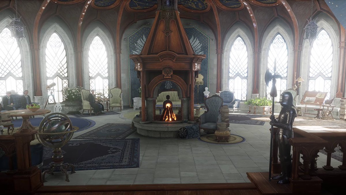 cacocardassi's tweet photo. Salão Comunal da Corvinal em Hogwarts Legacy 💙 https://t.co/e4MWgIiTT8