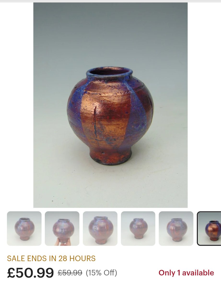 Shaunpots etsy store #sale ends in 28 hours! Grab a bargain while you can!
#etsystore ,#raku,#studioceramics