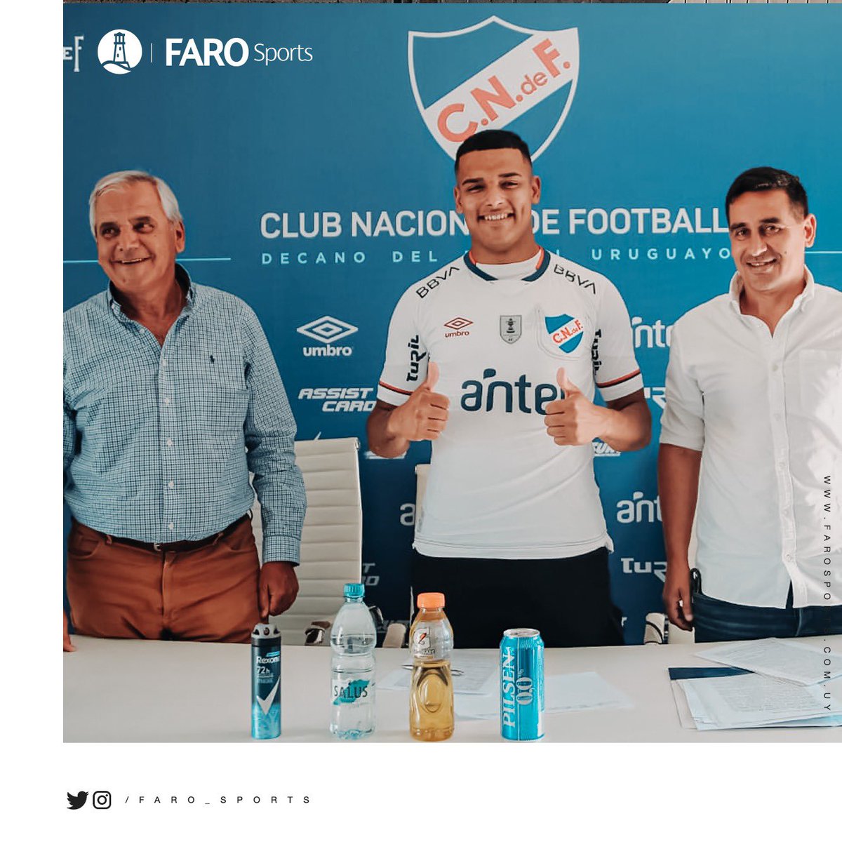 ✍🏼 ¡𝙁𝙚𝙡𝙞𝙘𝙞𝙩𝙖𝙘𝙞𝙤𝙣𝙚𝙨! <a href="/LucasMoraless27/">Lucas Morales</a>, nuevo jugador de <a href="/Nacional/">Nacional</a>. ¡Éxitos, Lucas! @CampeonatoAUF #Nacional #FaroSports 🔵⚪️🔴