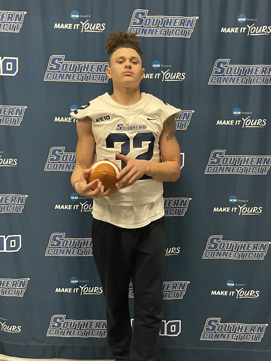 dylannn32's tweet photo. Had a Great Visit Today at Southern Connecticut. Thank you for your  hospitality, @CoachEggerling @CoachLennyBonn definitely looking forward to making it back. https://t.co/0XRwZhAd5s