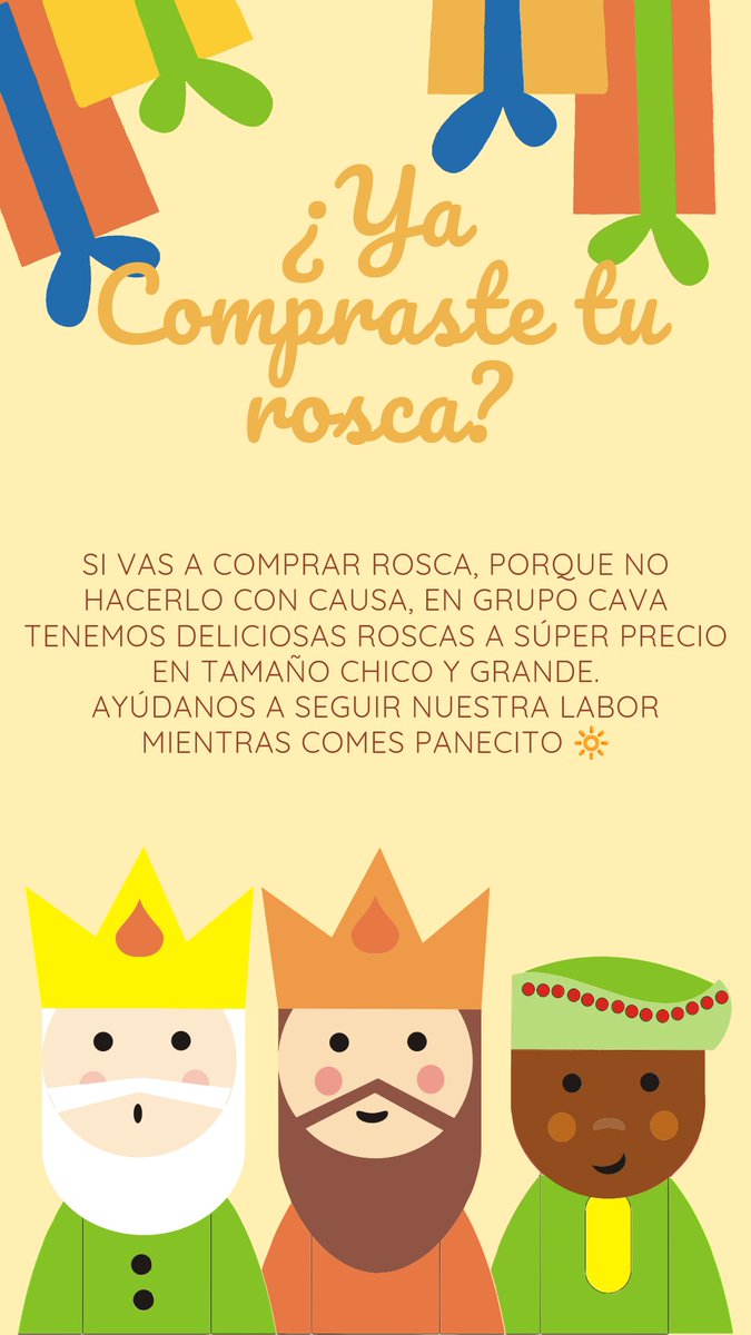 Rosca con causa 🌟
Apoya a tu comunidad mientras disfrutas de una deliciosa rosca de reyes ❤️
Compra la tuya aquí walink.co/0c263c
$270 la chica 
$370 la grande 
#hagamoscomunidad #LGBT