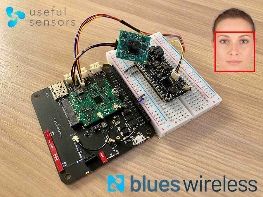 I just used the new Person Sensor from @UsefulSensors and @petewarden to build an incredibly simple, but powerful, connected #MachineLearning #IoT project with the @blueswireless Notecard. So good. 🧑‍💻 30 lines of code 🏗️ Takes minutes to assemble hackster.io/rob-lauer/buil…