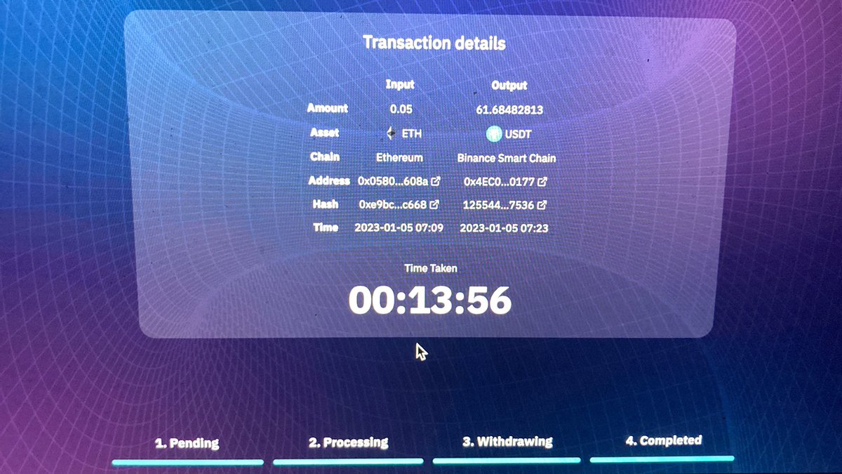 EthemMkv's tweet image. Testing out the new @exoDefi Swap Platform.
Swapped ETH on ERC20 ——&amp;gt; USDT on BSC!
No wrapping of tokens needed ;) this baby is pulling straight through!