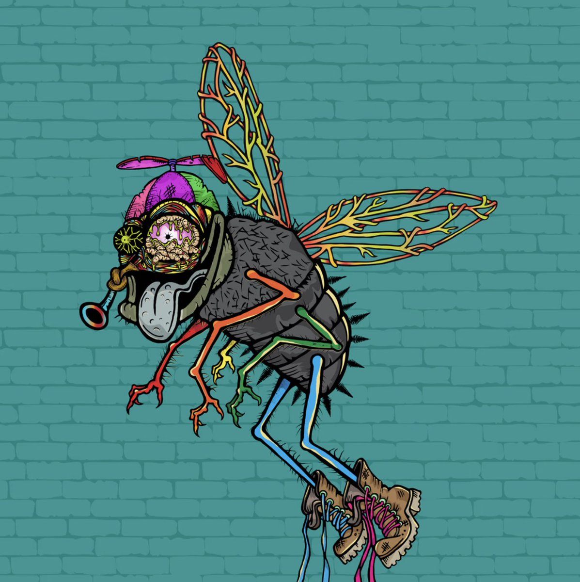 funky_flies's tweet photo. How's your afternoon going #web3 π₯ having a Funky Fly Day we hope!? #spinnerhat #massiveflyswatter #mythicflies #flyswarm π₯ you can't swat us #LOL #honored to be recognizzzed! #stillhere #Grinding #flingo #zzz https://t.co/UNbPk7apHC
