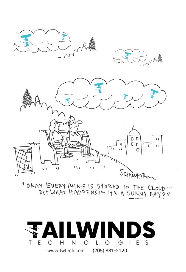 Want to find out if your business could move to the cloud? 
Our free cloud readiness assessment reveals how cloud-ready your business is and how much money you can save! 👍request your FREE cloud readiness assessment online at: twtech.com/contact/ or (205) 881-2120!
