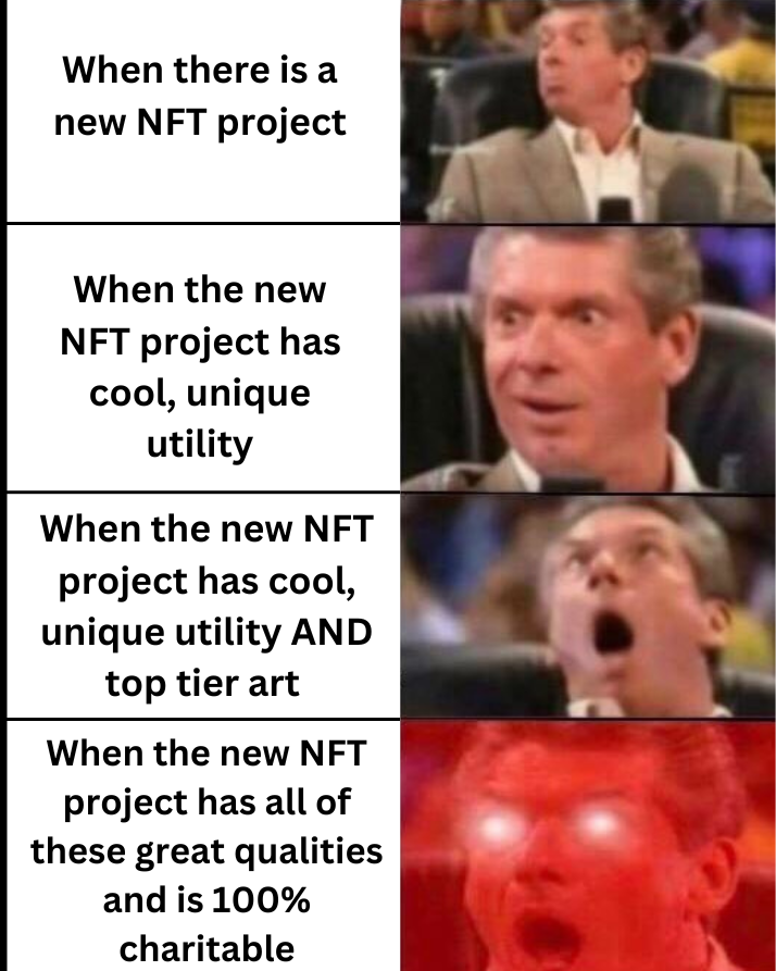 What can we say? 2023 is going to be the year for <a href="/the_unheardNFT/">Voice the Unheard NFT</a> 

This project will change lives while being an example of a new, unique project in the NFT space. 

Why can't a project bring high value to their community and charity? 

Stay tuned and turn the notis on... 🔔