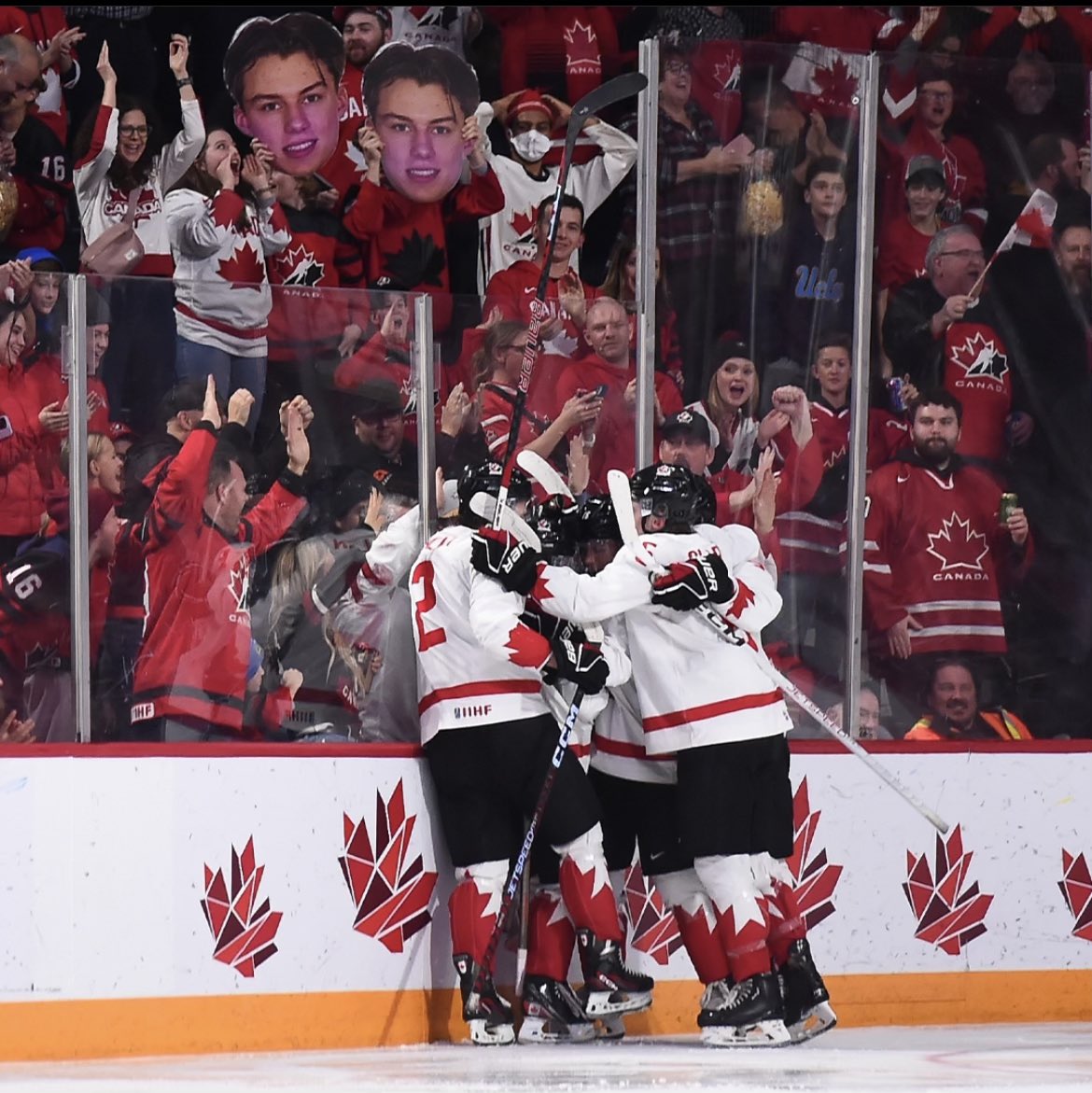 BillyMacAtlCan's tweet photo. Thanks K-dog @Ladyshowers for making the Big Heads-our family is now #halifamous @2023iihfwm @ScotiabankCtr @HockeyCanada https://t.co/N8b9MgRBTz